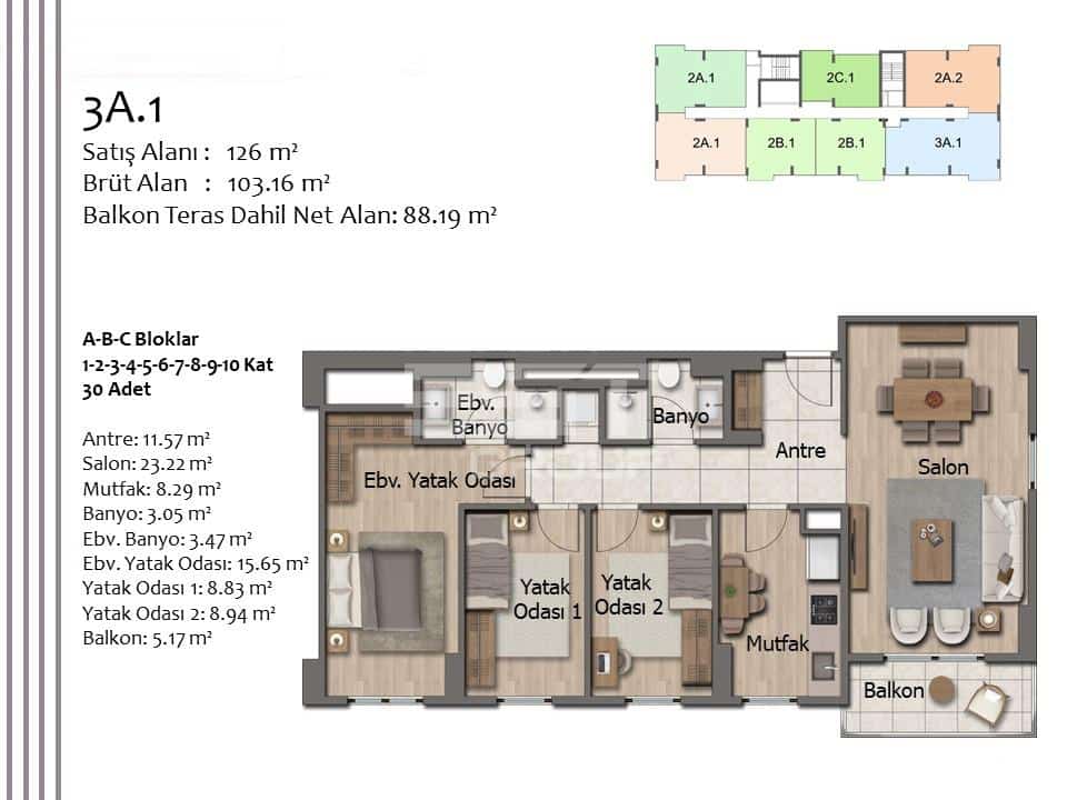 Квартира, Анталия, в районе Кепез, 2+1, 3+1, 82-126 м², от застройщика - фото 45