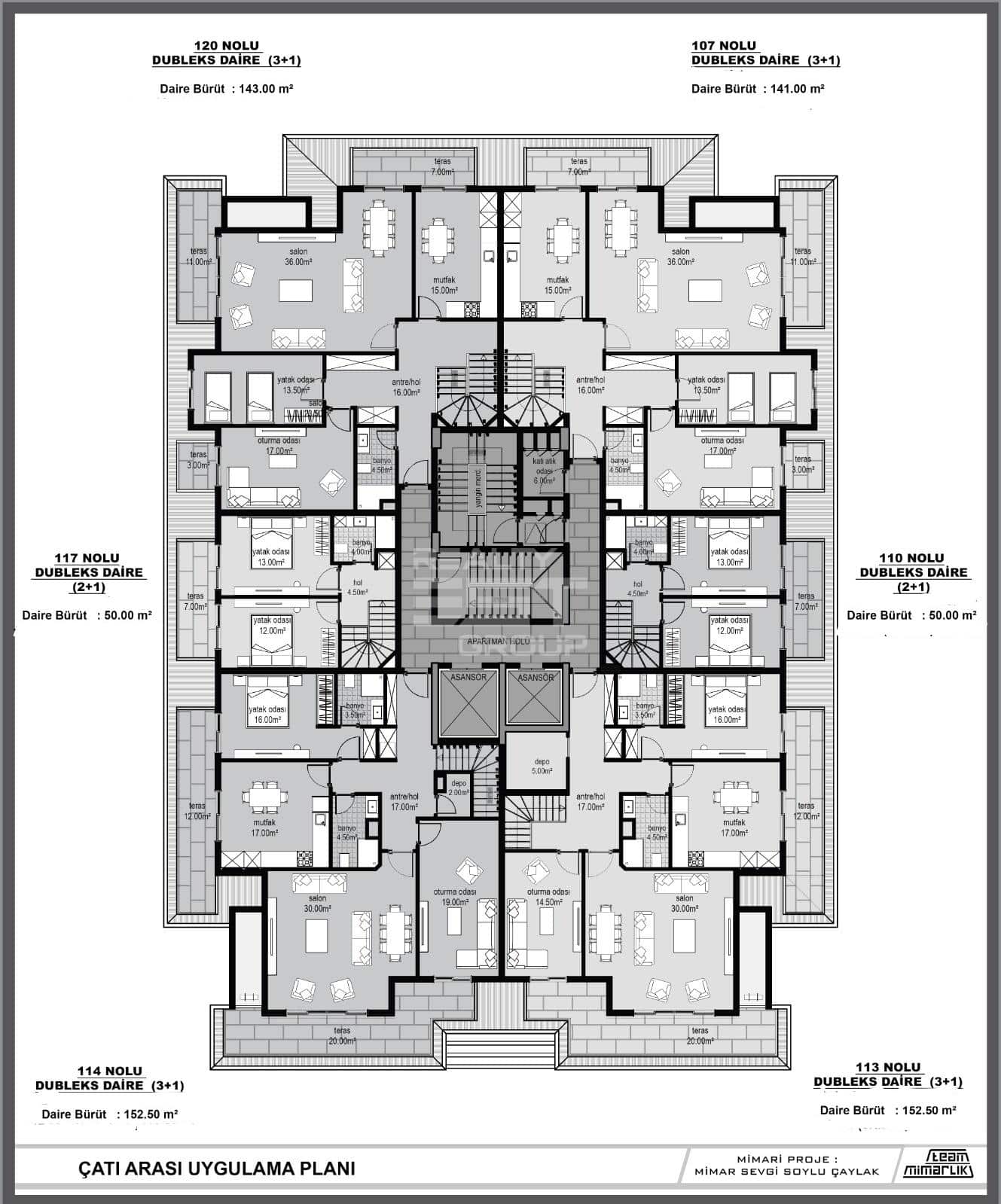 Пентхаус, Алания, в районе Махмутлар, 1+1, 50 м², от застройщика - фото 40