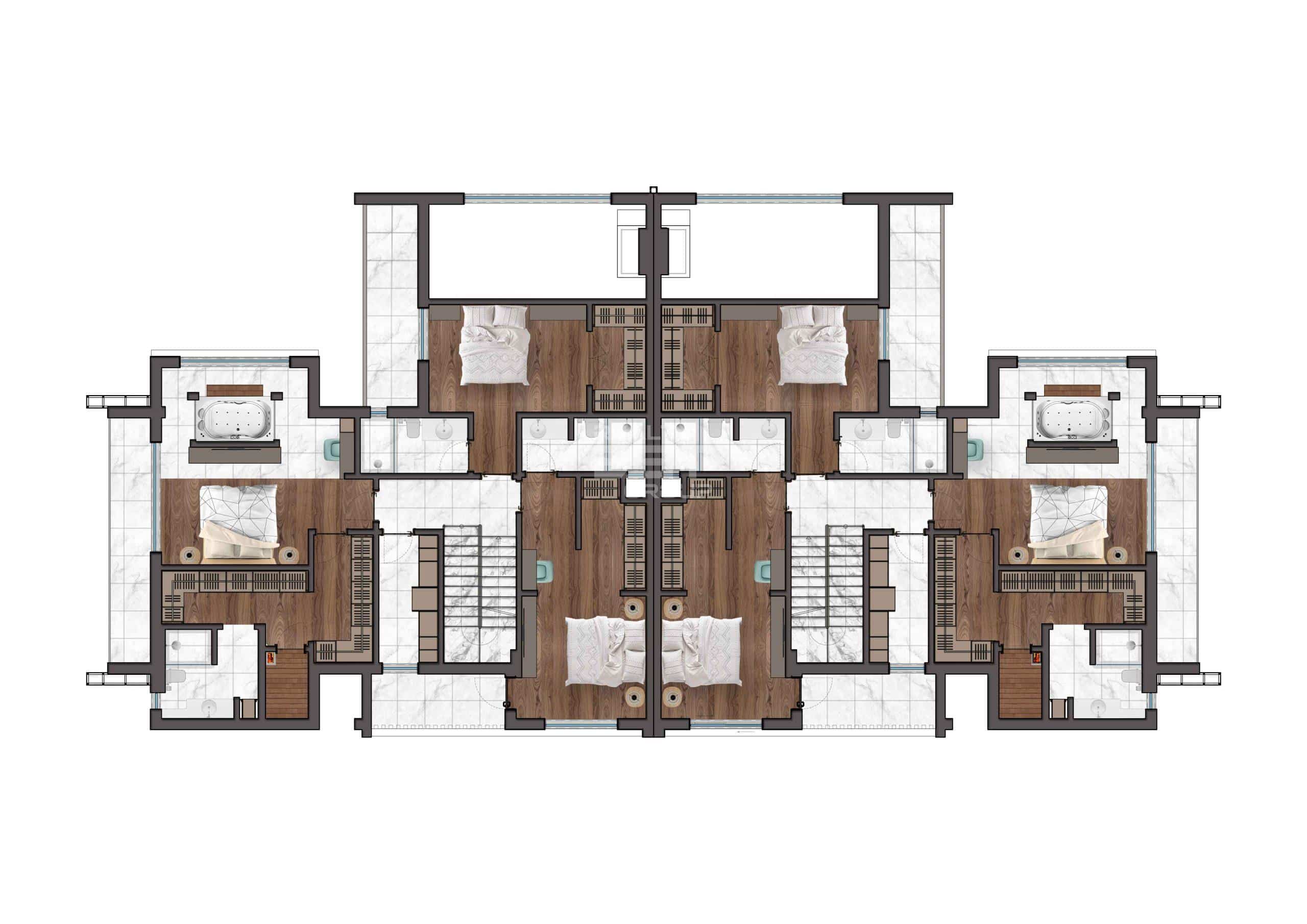 Вилла, Анталия, в районе Дошемеальты, 4+1, 477-510 м², от застройщика - фото 22