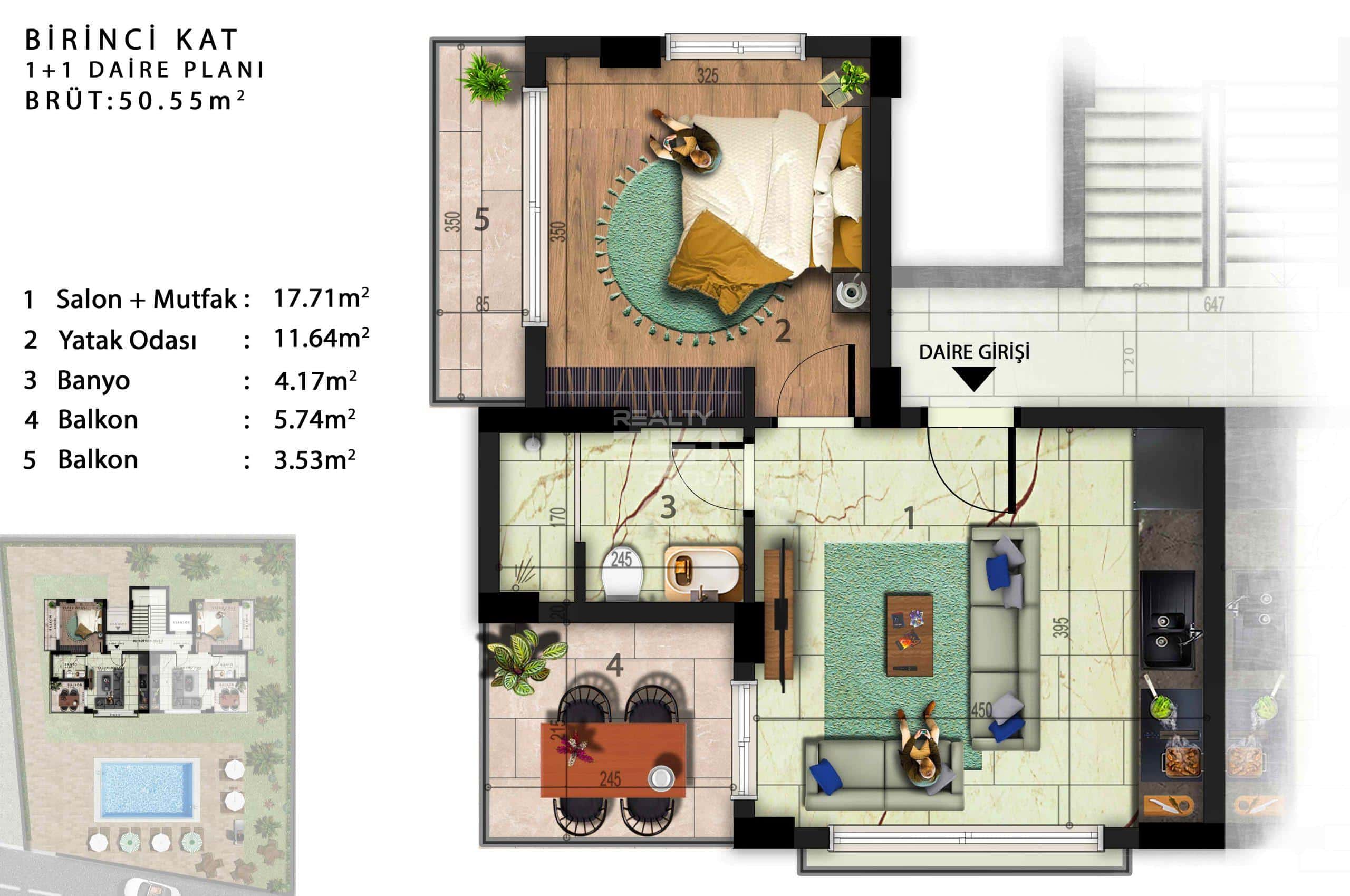 Квартира, Кемер, 1+1, 3+1, 48-207 м², от застройщика - фото 12