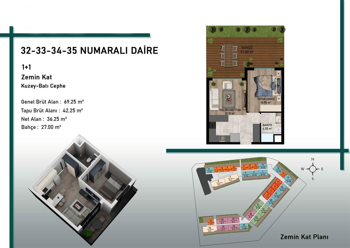 Квартира, Анталия, в районе Алтынташ, 1+1, 2+1, 3+1, 4+1, 42-162 м², от застройщика - фото 7