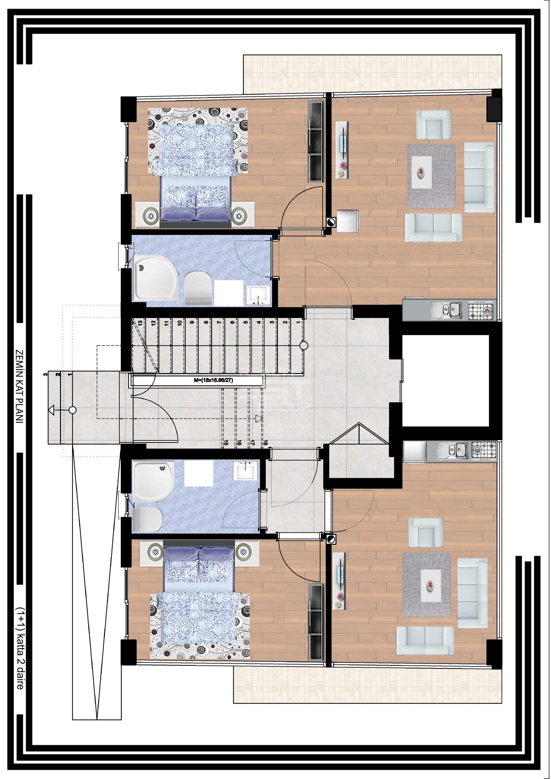 Квартира, Анталия, в районе Кепез, 2+1, 70-75 м², от застройщика - фото 9