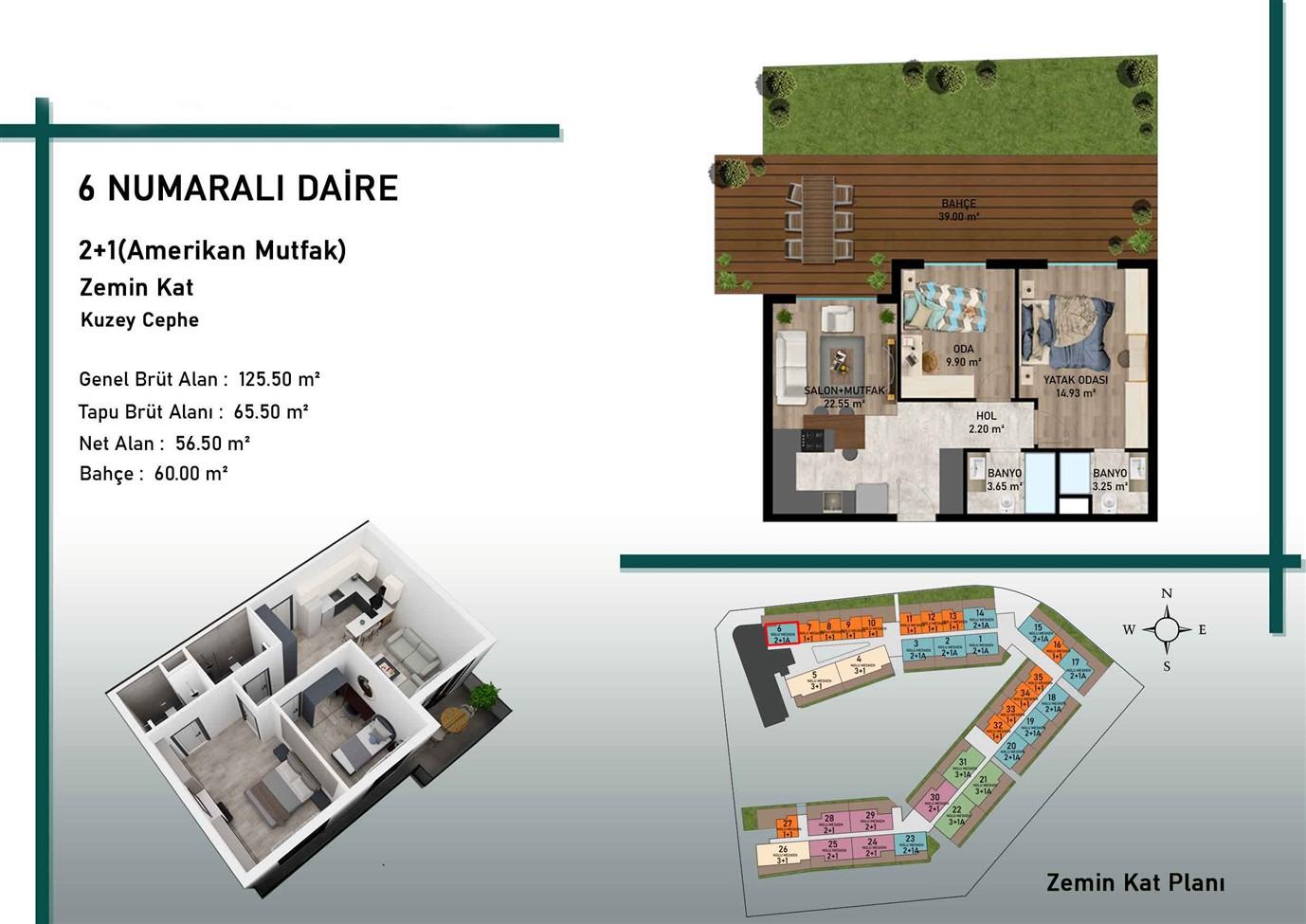 Квартира, Анталия, в районе Алтынташ, 1+1, 2+1, 3+1, 4+1, 42-162 м², от застройщика - фото 4