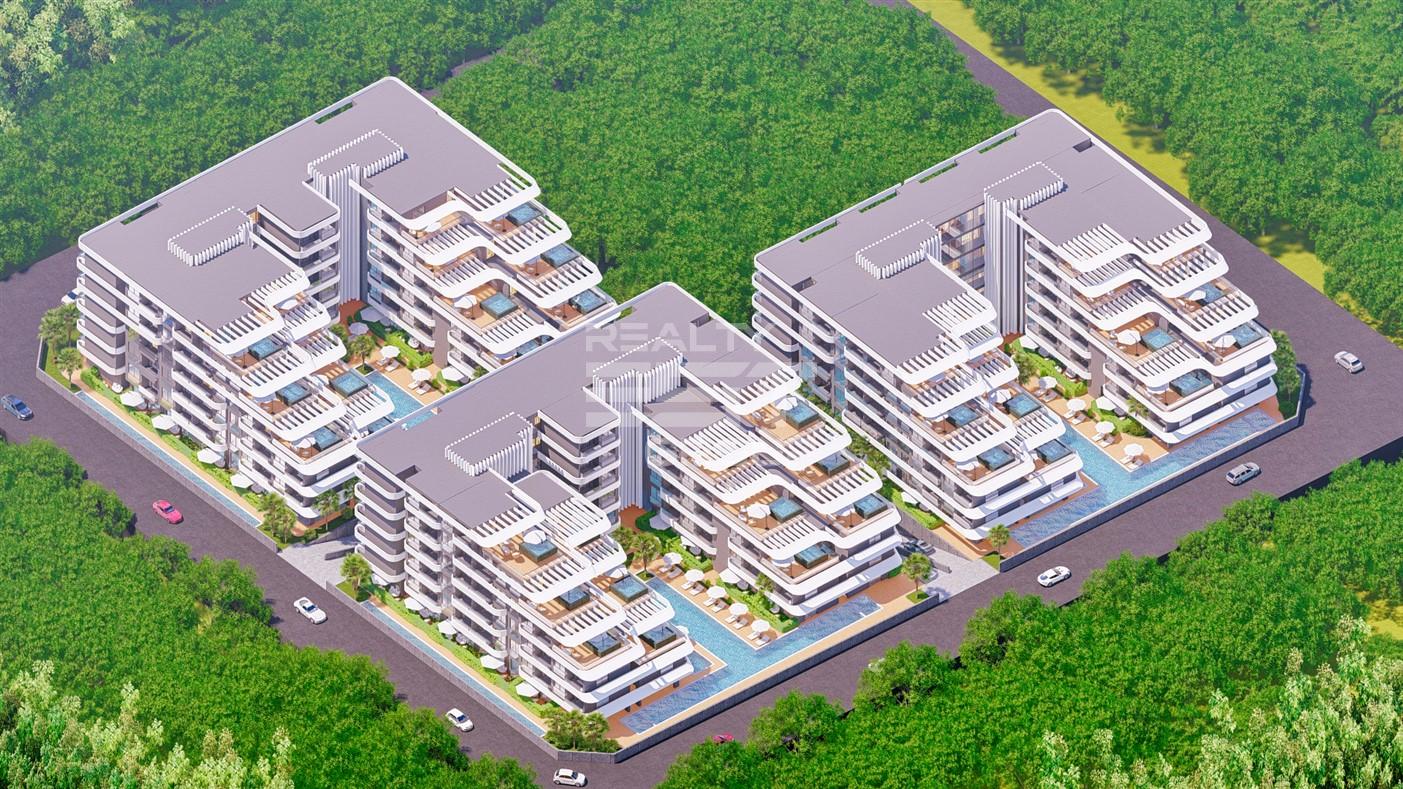 Квартира, Анталия, в районе Алтынташ, 1+1, 2+1, 90-165 м², от застройщика