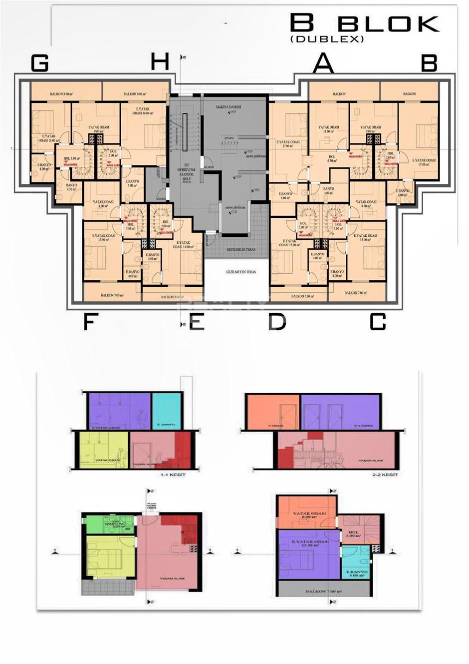 Квартира, Анталия, в районе Алтынташ, 1+1, 2+1, 52-75 м², от застройщика - фото 16