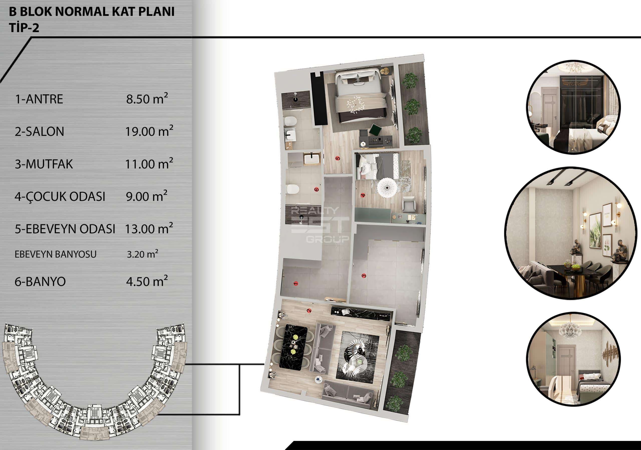 Квартира, Анталия, в районе Кепез, 2+1, 3+1, 4+1, 120-300 м², от застройщика - фото 38