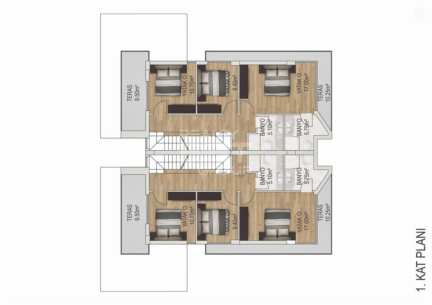 Вилла, Анталия, в районе Лара, 4+1, 270 м², от собственника - фото 28