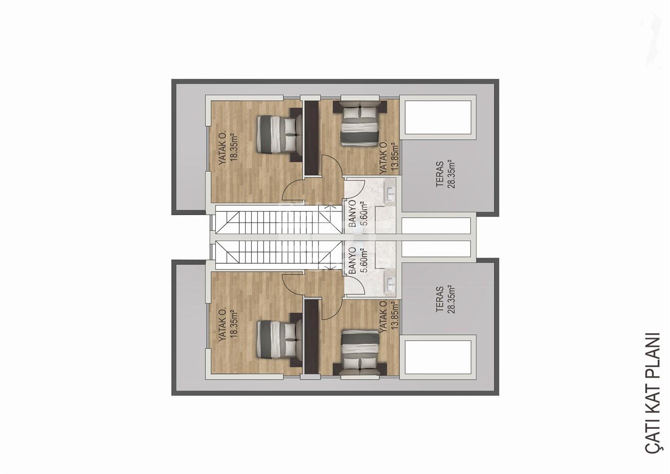 Вилла, Анталия, в районе Лара, 4+1, 270 м², от собственника - фото 26