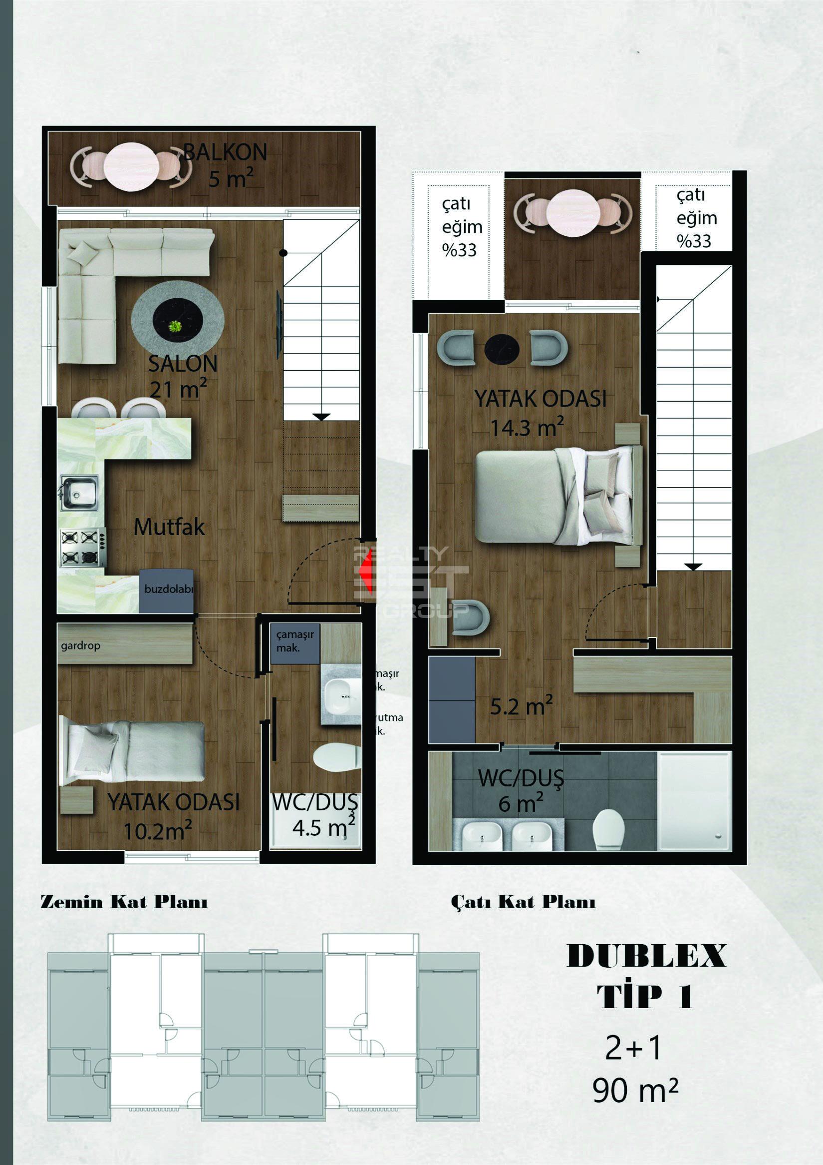 Квартира, Белек, 1+1, 2+1, 50-85 м², от застройщика - фото 28