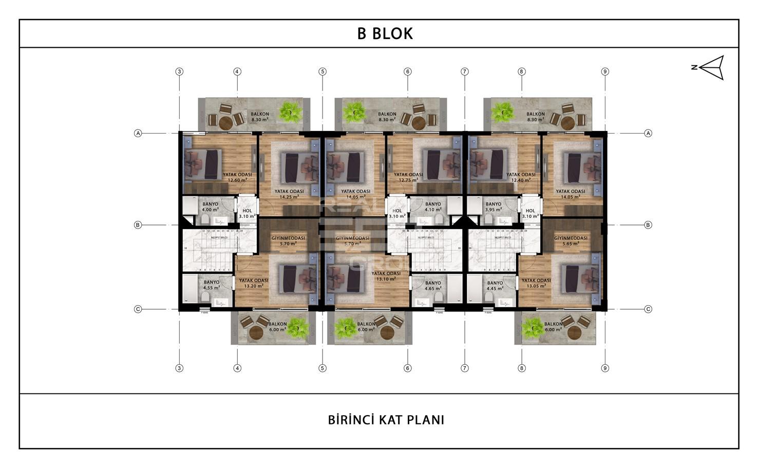 Вилла, Анталия, в районе Алтынташ, 3+1, 5+2, 163-261 м², от застройщика - фото 8