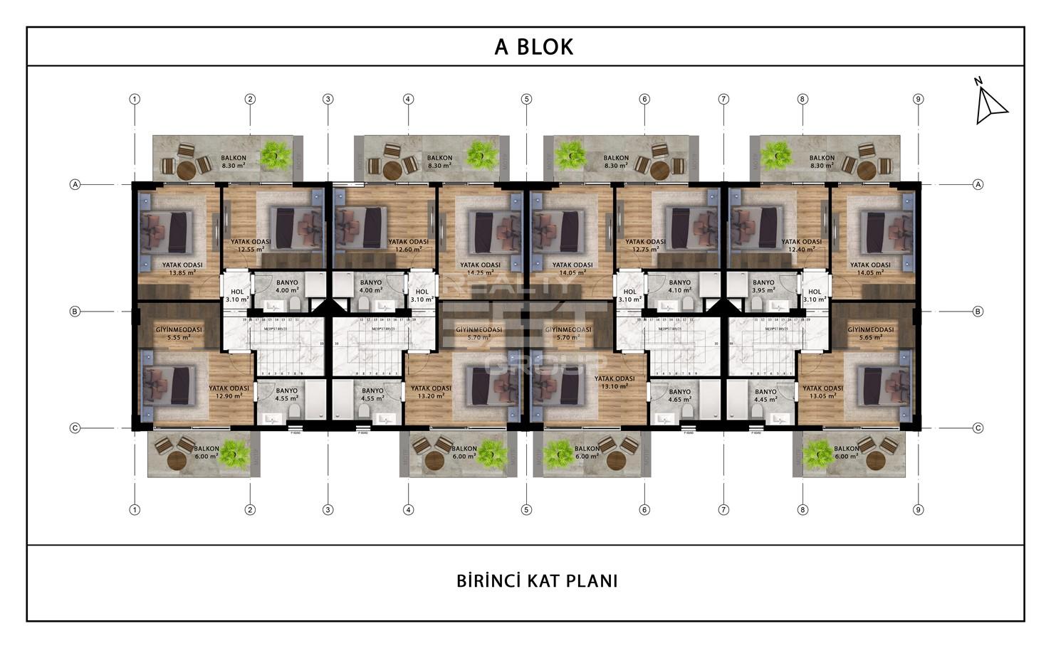 Вилла, Анталия, в районе Алтынташ, 3+1, 5+2, 163-261 м², от застройщика - фото 6