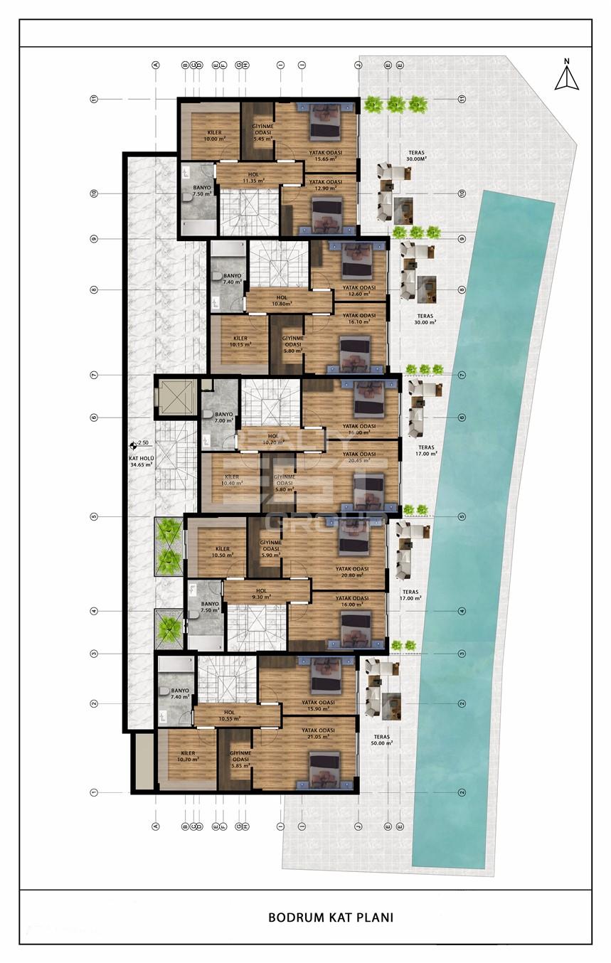 Квартира, Анталия, в районе Алтынташ, 2+1, 3+1, 6+1, 76-205 м², от застройщика - фото 12