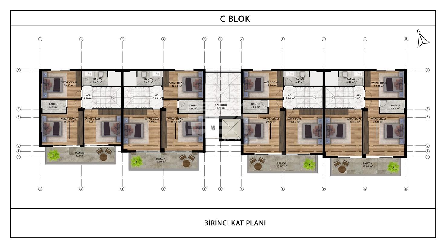 Вилла, Анталия, в районе Алтынташ, 3+1, 5+2, 163-261 м², от застройщика - фото 10