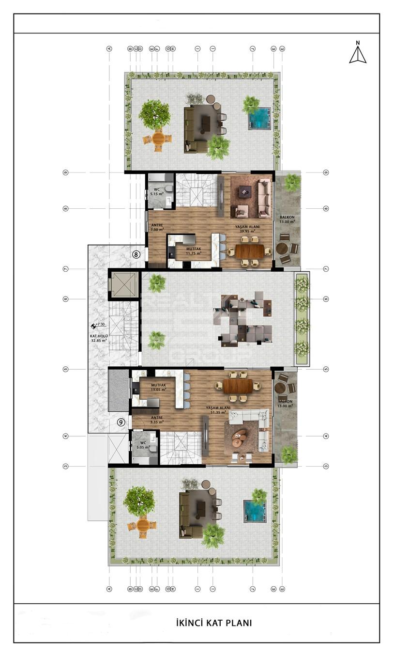 Квартира, Анталия, в районе Алтынташ, 2+1, 3+1, 6+1, 76-205 м², от застройщика - фото 10