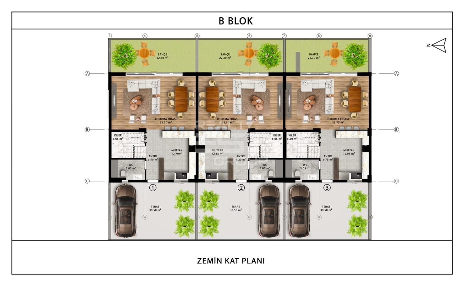 Вилла, Анталия, в районе Алтынташ, 3+1, 5+2, 163-261 м², от застройщика - фото 9