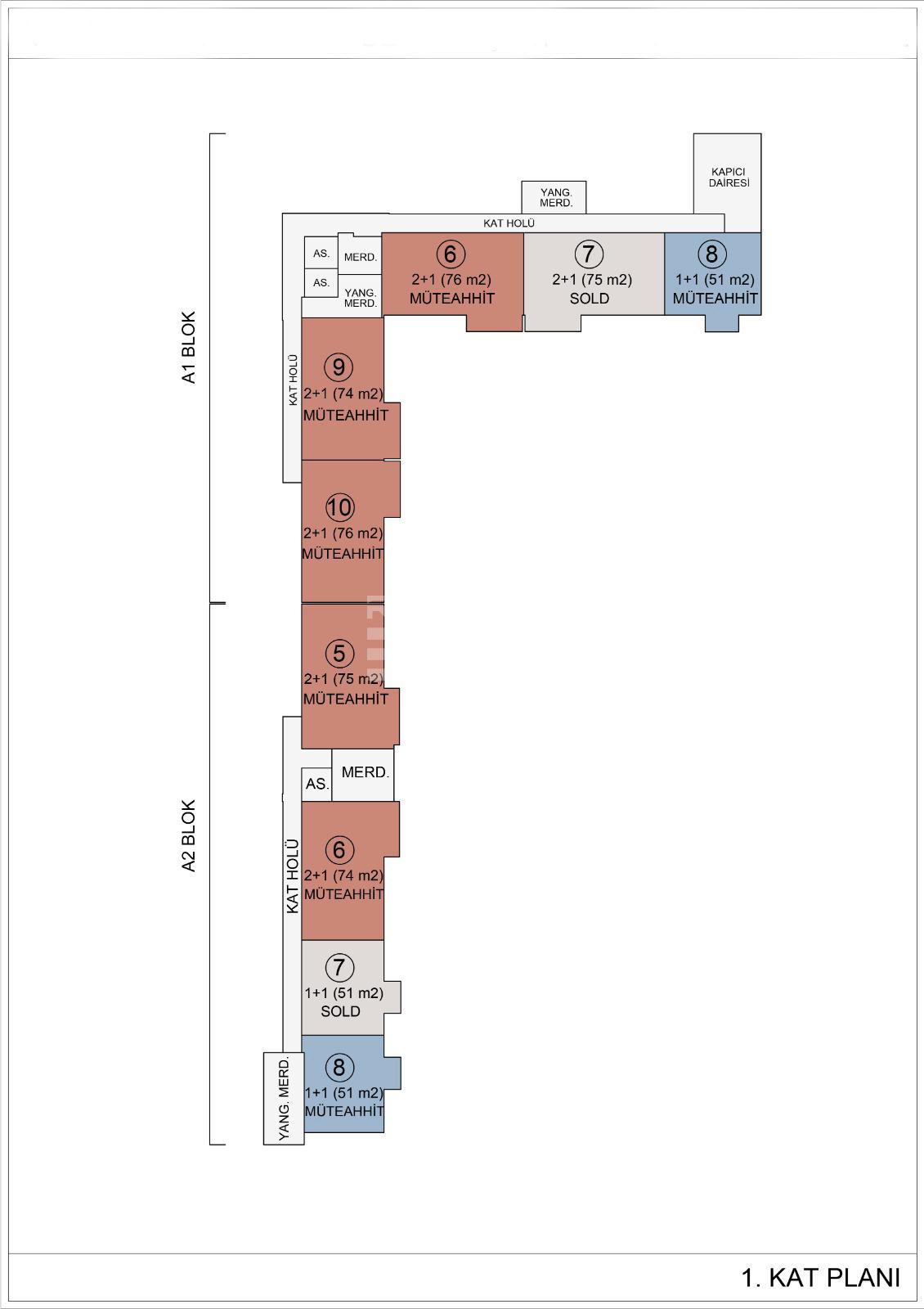 Квартира, Анталия, в районе Алтынташ, 1+1, 2+1, 55-87 м², от застройщика - фото 38