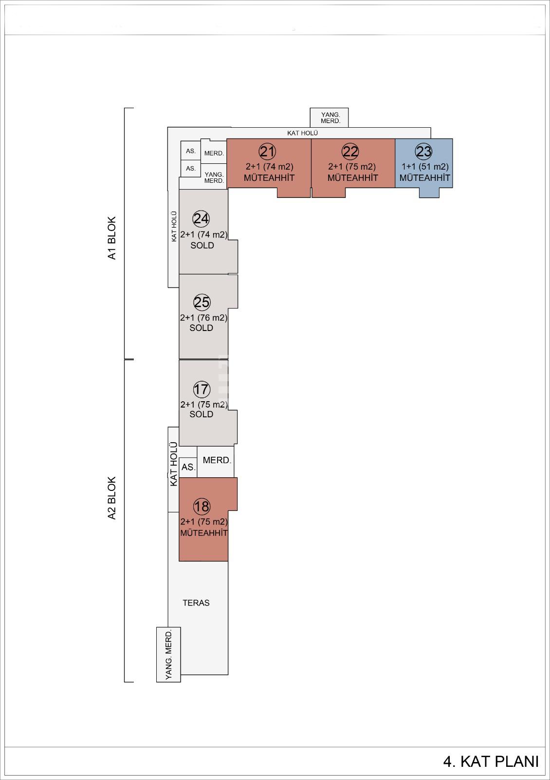 Квартира, Анталия, в районе Алтынташ, 1+1, 2+1, 55-87 м², от застройщика - фото 41