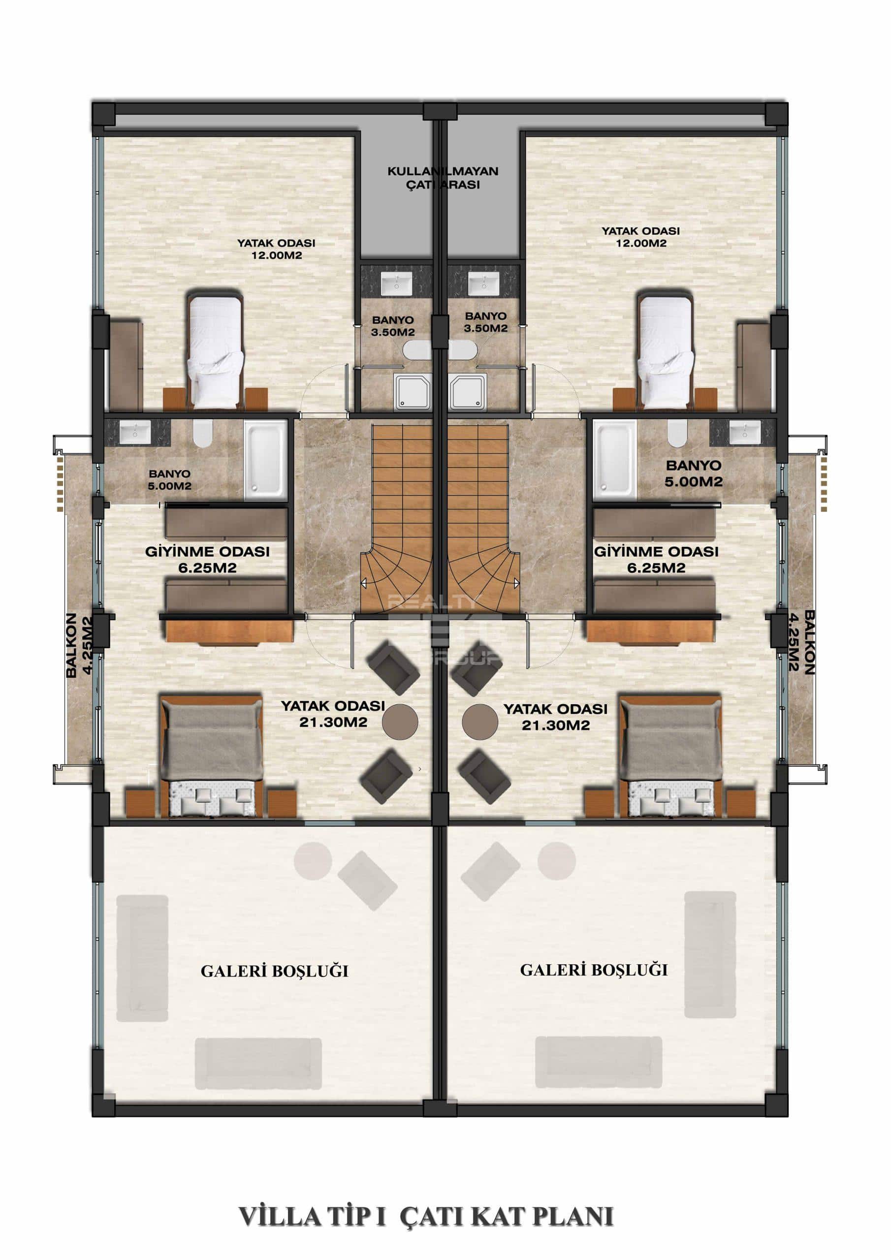 Вилла, Анталия, в районе Дошемеальты, 4+1, 170 м², от застройщика - фото 13