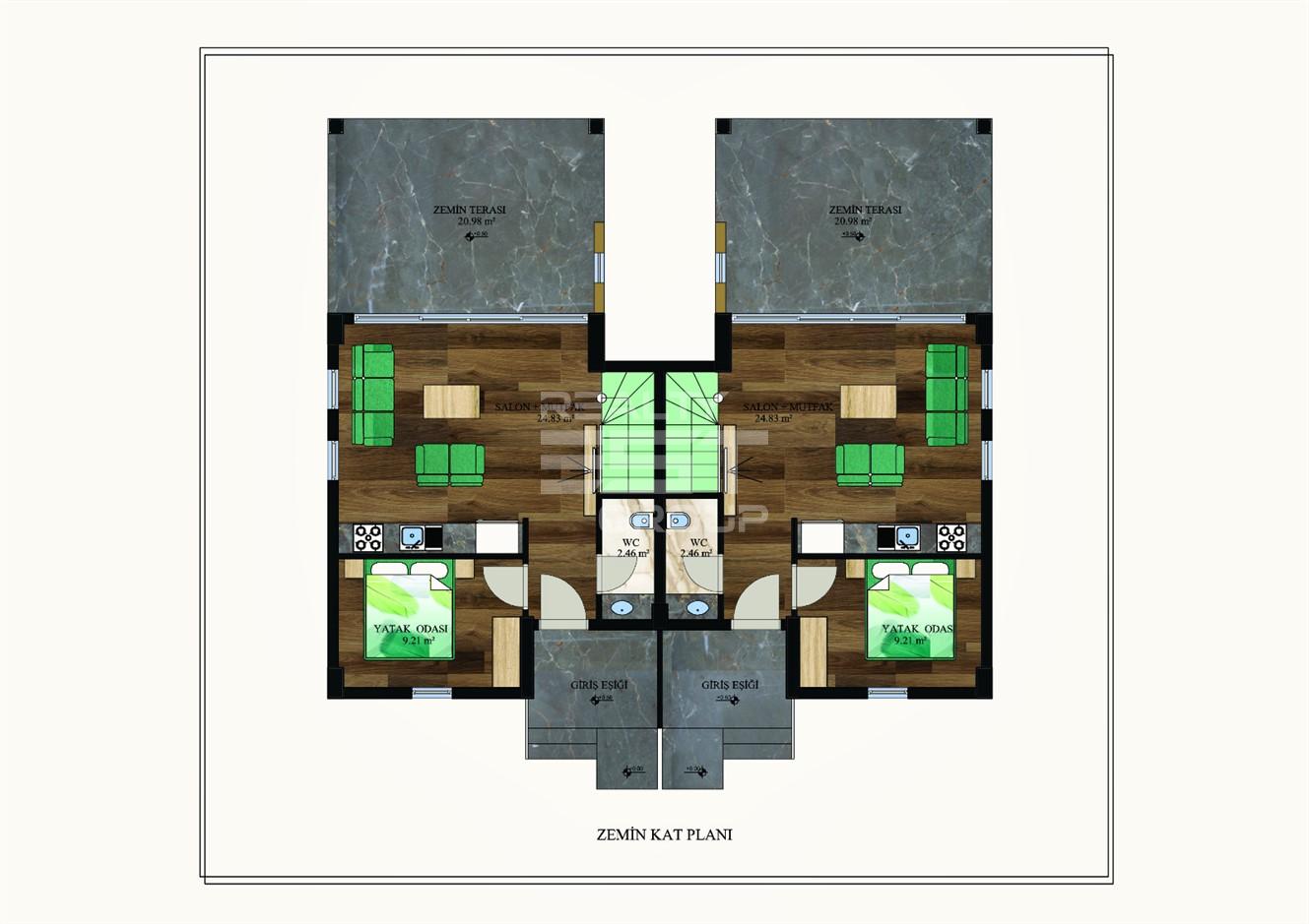 Вилла, Кемер, 3+1, 115 м², от застройщика - фото 28