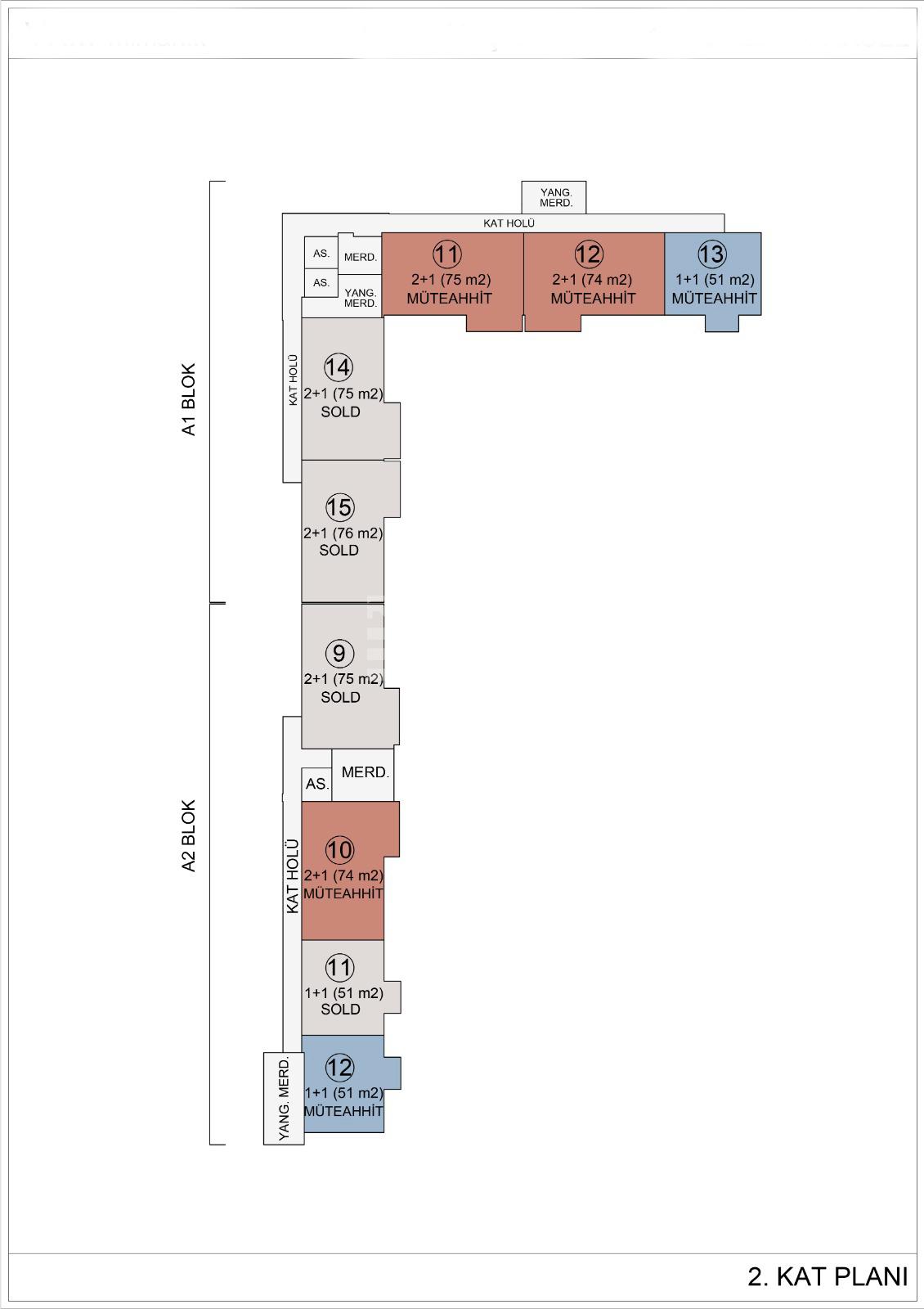 Квартира, Анталия, в районе Алтынташ, 1+1, 2+1, 55-87 м², от застройщика - фото 43