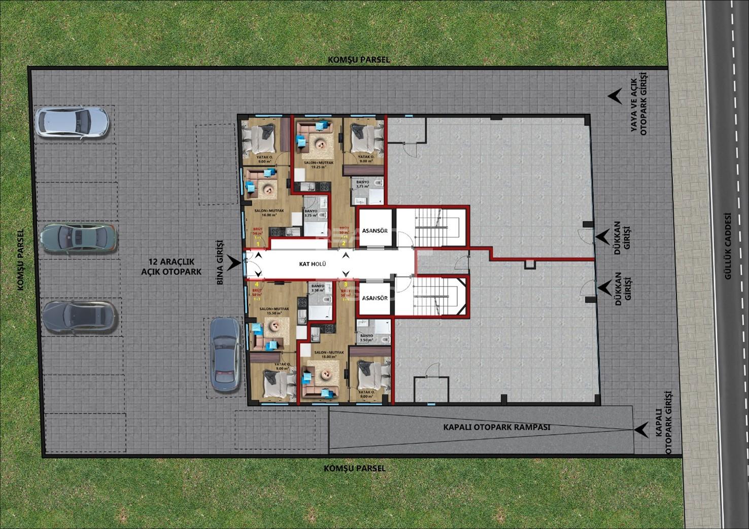 Квартира, Анталия, в районе Анталия / Центр, 2+1, 3+1, 4+1, 130-250 м², от застройщика - фото 4