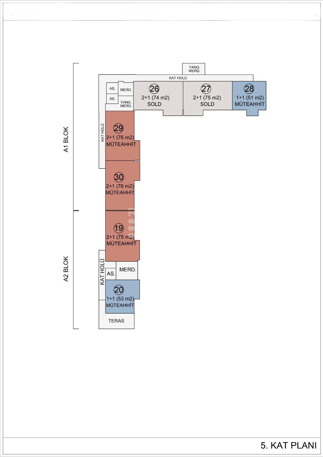 Квартира, Анталия, в районе Алтынташ, 1+1, 2+1, 55-87 м², от застройщика - фото 42