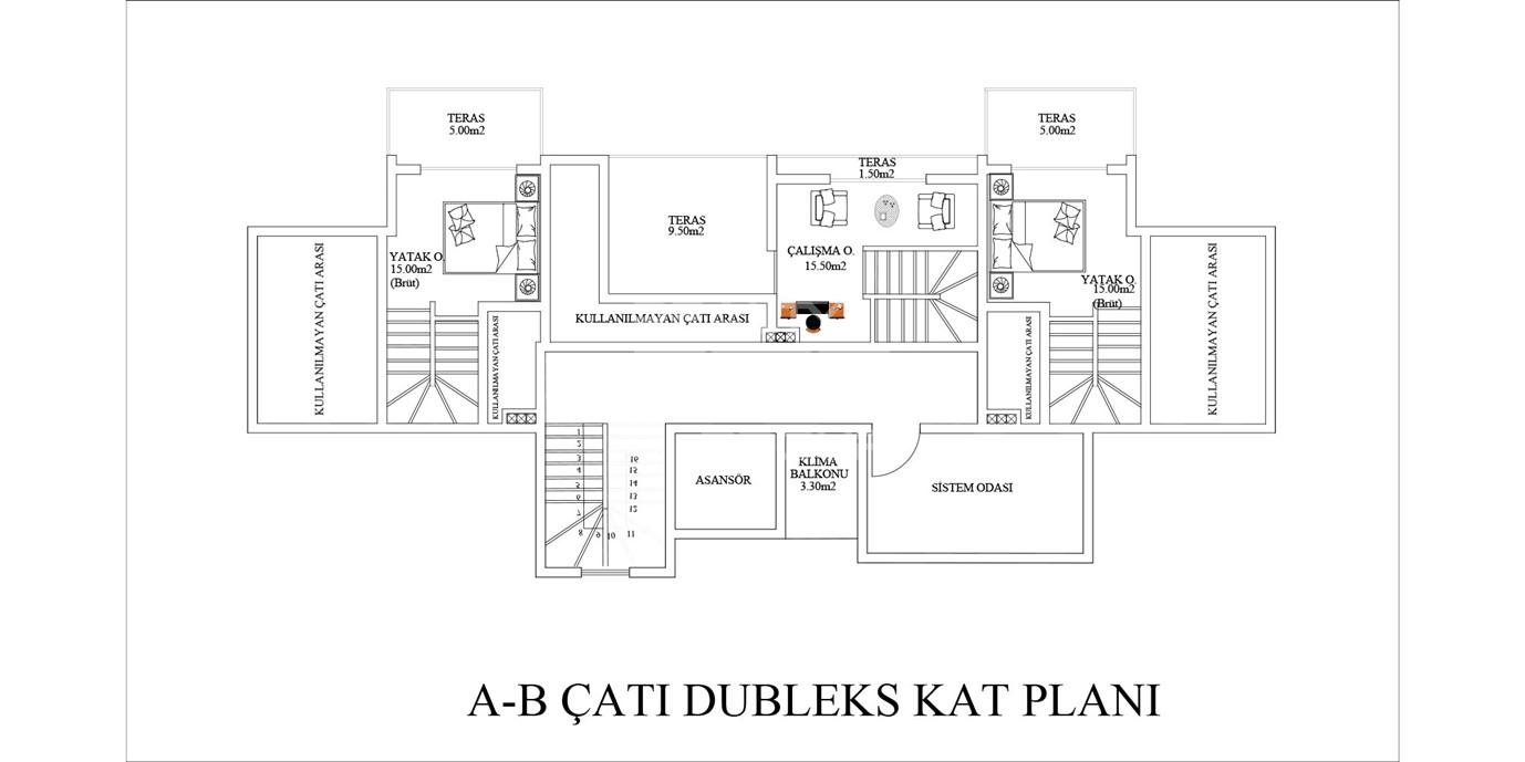 Квартира, Анталия, в районе Кепез, 1+1, 2+1, 50-65 м², от застройщика - фото 20