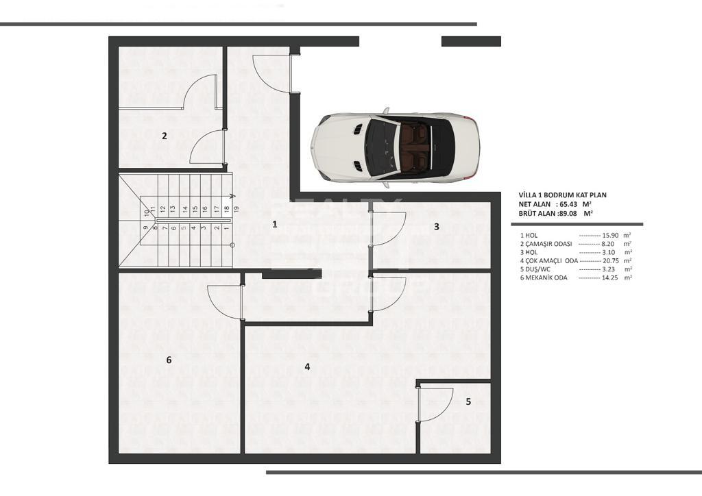 Вилла, Анталия, в районе Лара, 6+1, 282-394 м², от застройщика - фото 13