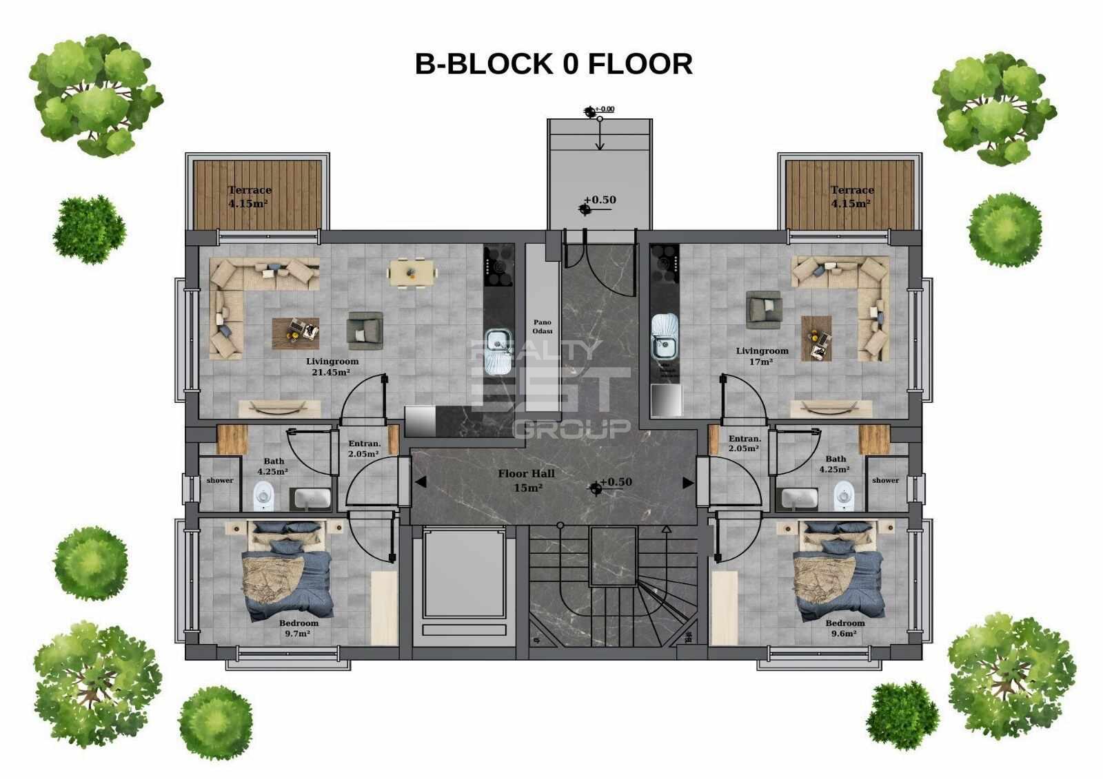 Квартира, Анталия, в районе Дошемеальты, 1+1, 2+1, 3+1, 50-160 м², от застройщика - фото 20