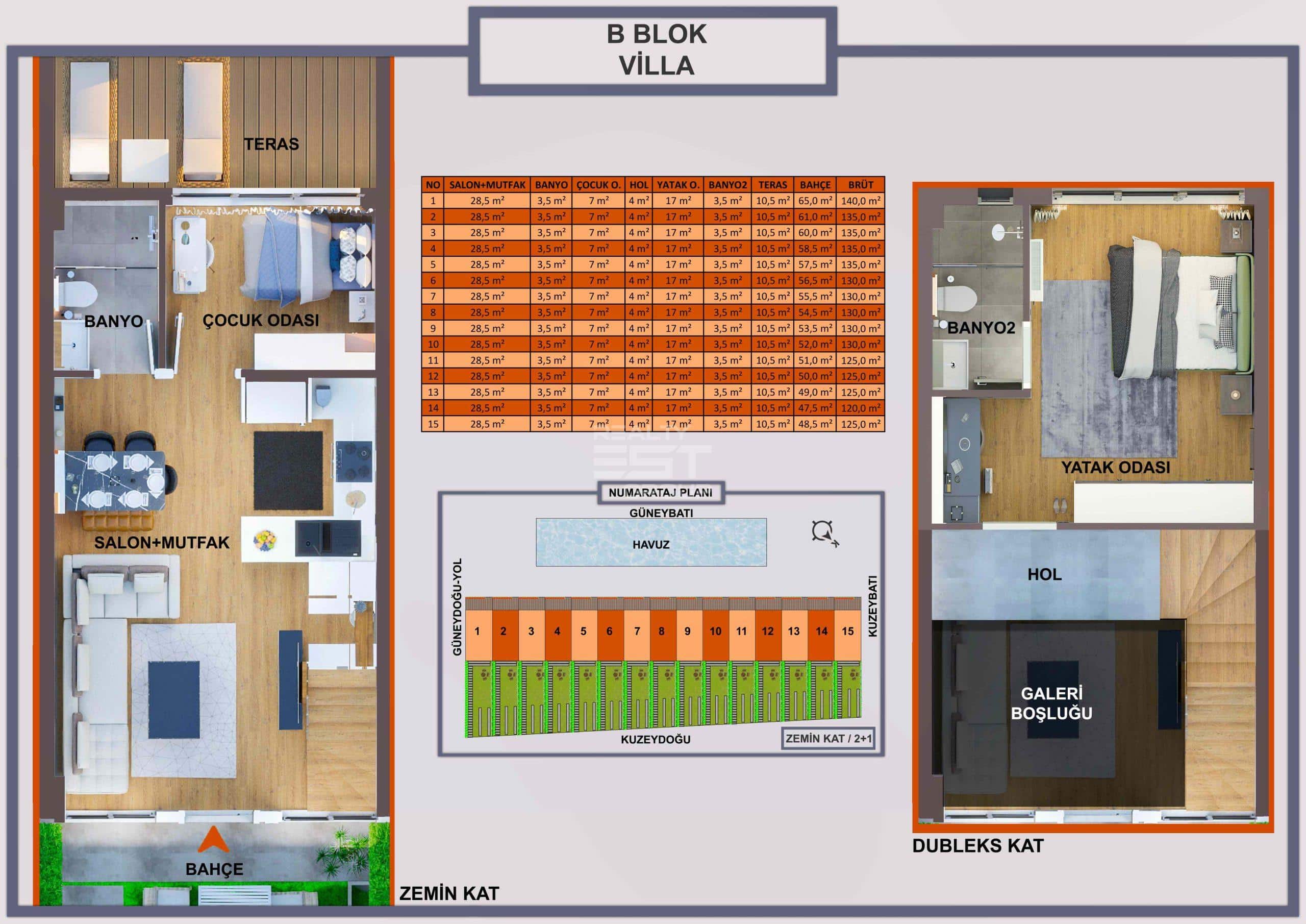 Вилла, Анталия, в районе Кепез, 2+1, 120 м², от застройщика - фото 28