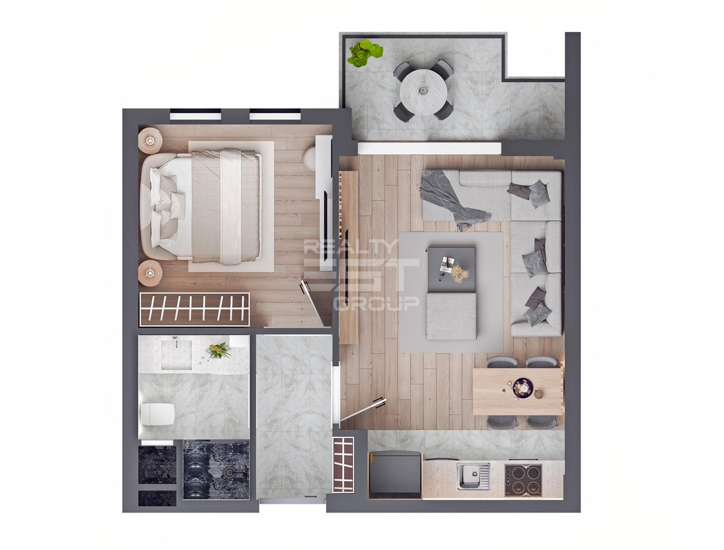 Квартира, Анталия, в районе Алтынташ, 1+1, 60 м², от собственника - фото 23