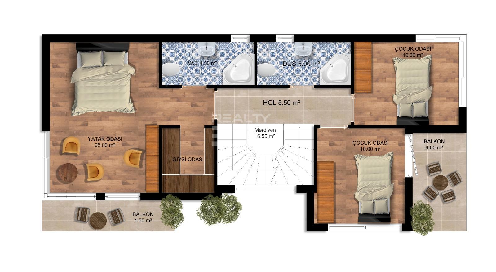 Вилла, Сиде, 4+1, 232 м², от застройщика - фото 45