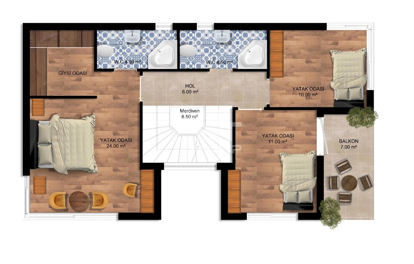 Вилла, Сиде, 4+1, 232 м², от застройщика - фото 39