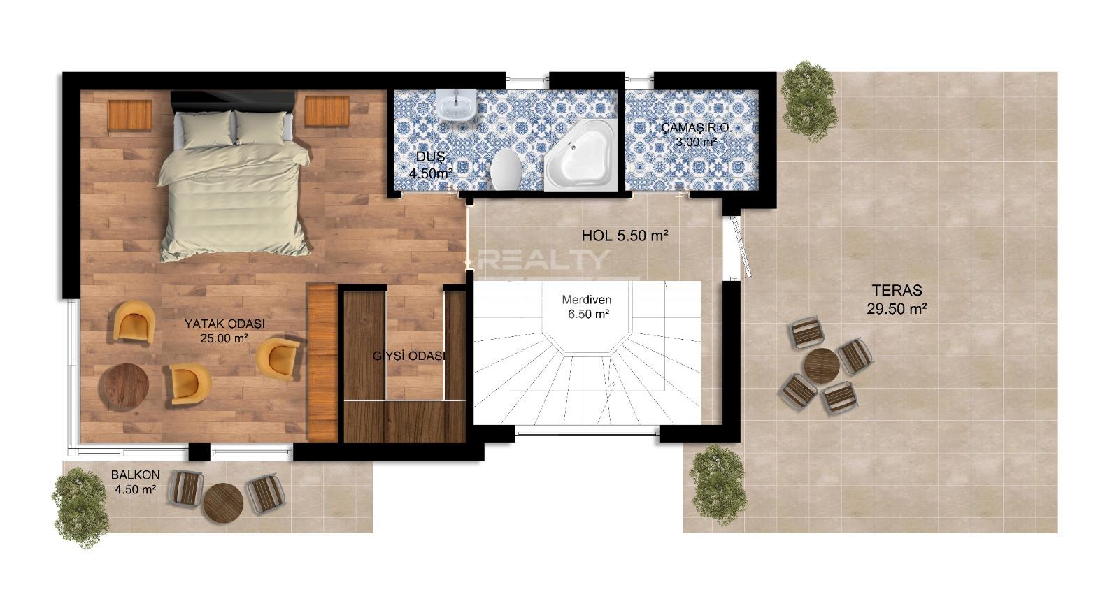 Вилла, Сиде, 4+1, 232 м², от застройщика - фото 35