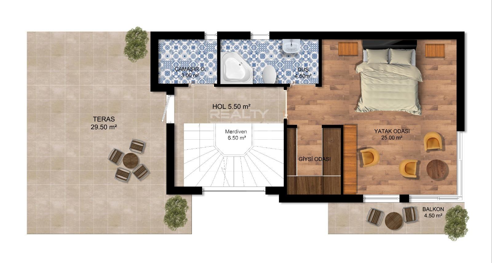 Вилла, Сиде, 4+1, 232 м², от застройщика - фото 38