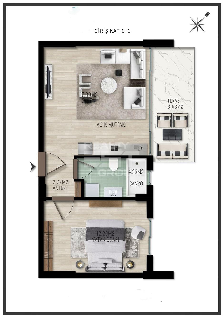 Квартира, Анталия, в районе Коньяалты, 1+1, 2+1, 4+2, 3+2, 51-305 м², от застройщика - фото 15