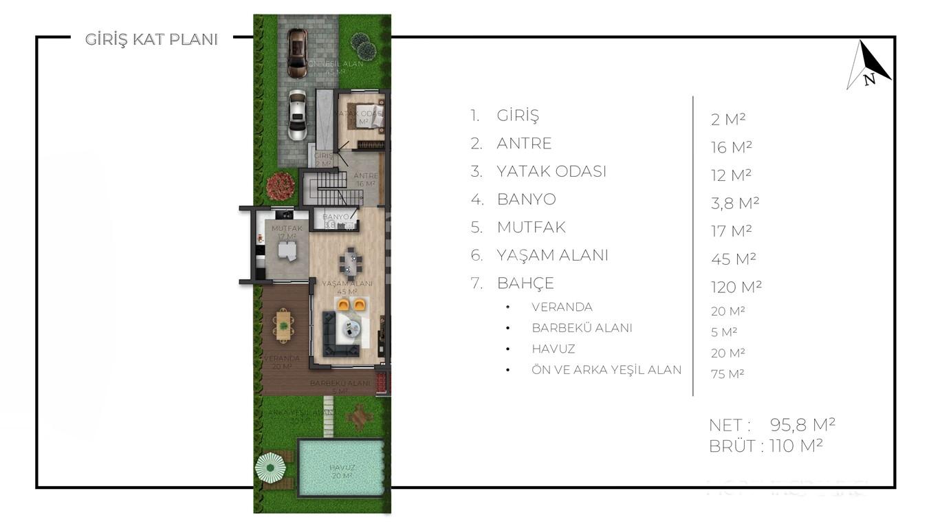 Вилла, Анталия, в районе Дошемеальты, 4+1, 225 м², от застройщика - фото 9